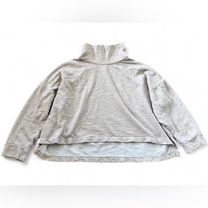 J. Crew Light Beige Cropped Turtleneck Pullover